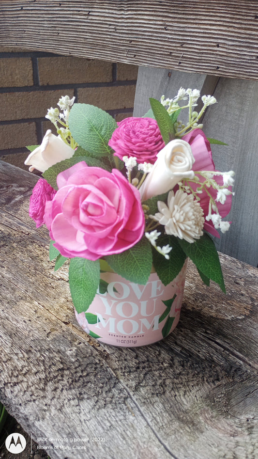 Love You Mom - Candle Bouquet